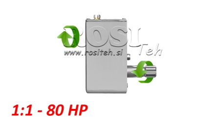 TRACTOR TANDWIELKAST - INVERSIE 1:1 (80PK-60KW) VROUWELIJK-MANNELIJK