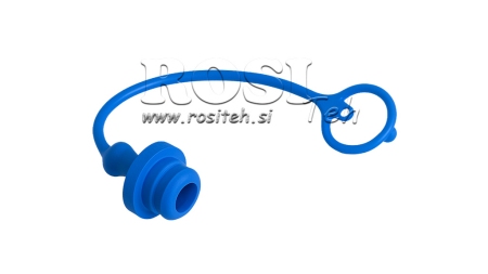 BESCHERMENDE RUBBEREN DEKSEL BLAUW - VROUWELIJKE SNELKOPPELINGEN