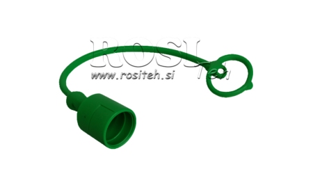 BESCHERMENDE RUBBEREN DEKSEL GROEN - MANNELIJKE SNELKOPPELINGEN