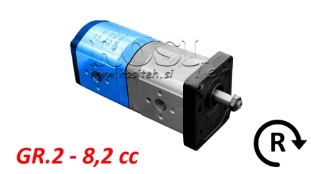 HYDRAULISCHE POMP 20C8.2X066 ACHTER GR.2 8.2 CC RECHTS
