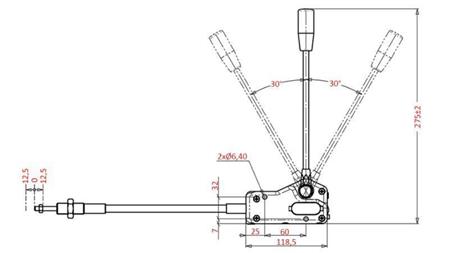 JOYSTICK 1 POSITIE VOOR VORKLIFT