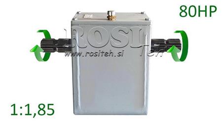 REDUKTOR TRAKTORU - 1:1.85 (80HP-60kW) MUŽ-MUŽ