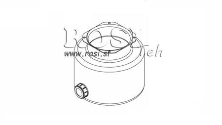 METAAL RESERVOIR ROL PP 4 LITERS HORIZONTAAL-VERTICAAL