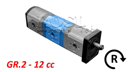 HYDRAULICKÉ ČERPADLO 20C12X156 STŘEDNÍ GR.2 12 CC PRAVÉ