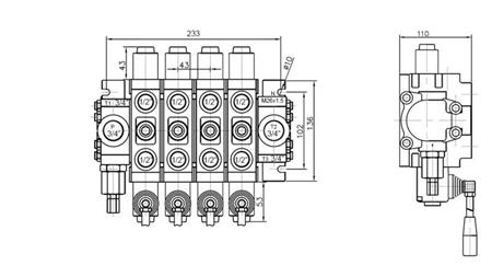 HYDRAULISCHE KLEP 4xPC70