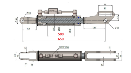 2TON. ZVEDACÍ PÁS PRO VIDLICI 60/40-150 (500mm-650mm)