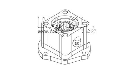 AUSGANG FÜR HYDRAULIKPUMPE - VOLVO R6-1
