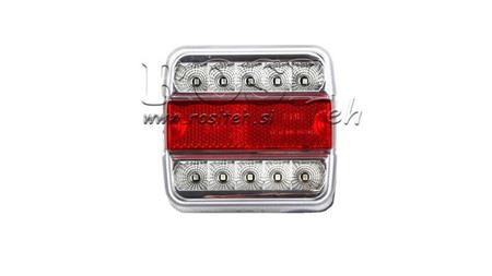 LED ACHTERLICHT VOOR AANHANGER GEKOMBINERD 4 FUNCTIES 12V WIT