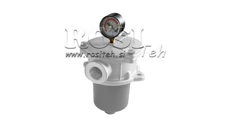 VAKUOVÝ MĚŘIČ PRO HYDRAULICKÝ FILTR -1 - 0 BAR - 1/8
