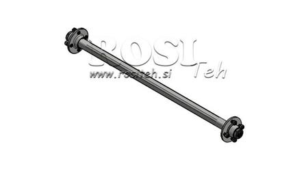 AS VOOR AANHANGER 950KG ZONDER REM (1000 MM)