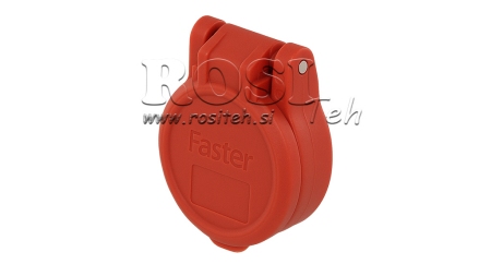 CUBIERTA PROTECTORA ROJA PVC ACOPLAMIENTO RÁPIDO FEMENINO EMPUJE TIRÓN