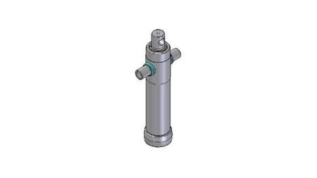 2022F - TELESCOPISCHE CYLINDER STANDAARD/GAT 2 FASES REIS 595 DIAMETER 80