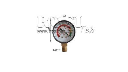 VAKUOVÝ MĚŘIČ PRO HYDRAULICKÝ FILTR -1 - 0 BAR - 1/8