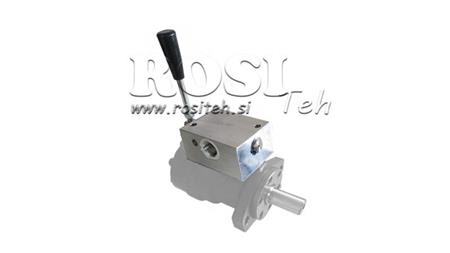 MANUELE KLEP VOOR HYDROMOTOR MP-MR-MH OPEN CENTRUM - 50lit