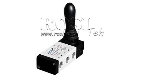 PNEUMATISCHE HANDKRAAN 5/3 1/4 PRT-0853-CRV TERUG MET VEER