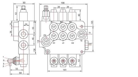 HYDRAULISCHE KLEP 3xP80