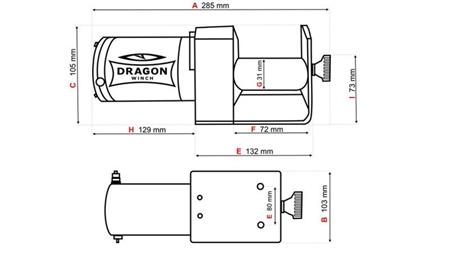 12 V ELEKTRISCHE LIER DWM 2000 ST - 907 kg
