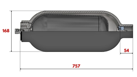 HYDRAULISCHE ACCUMULATOR 10 LIT