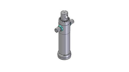 3023F - TELESCOPISCHE CYLINDER STANDAARD/GAT 2 FASES REIS 695 DIAMETER 95