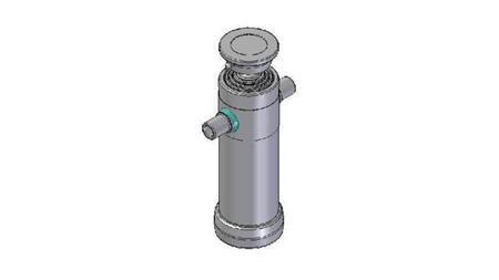 3065S -TELESCOPICKÝ CYLINDR STANDARD/BALL 4 STUPNĚ ZDVIH 1050 PRŮMĚR 112