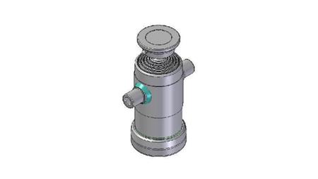 3091S - TELESCOPISCHE CYLINDER STANDAARD/BAL 5 FASES SLAAG 840 DIAMETER 124