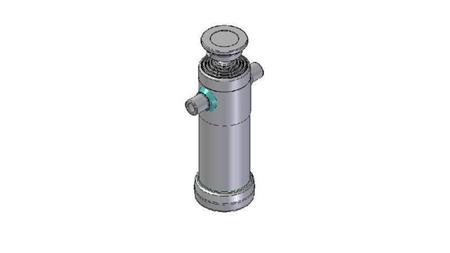 3095S - TELESCOPISCHE CYLINDER STANDAARD/BAL 5 FASES SLAAG 2140 DIAMETER 124