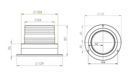 LED ROTUJÍCÍ SVĚTLO MAGNETICKÉ 12V