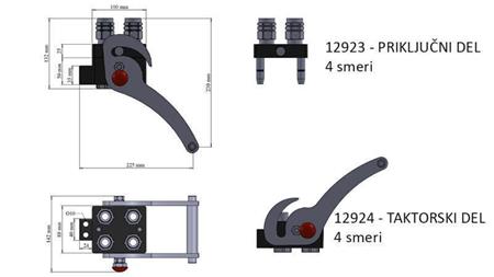 MULTI-FASTER KOPPELING 4-weg BSP1/2 COMPLEET NIEUWE TYPE