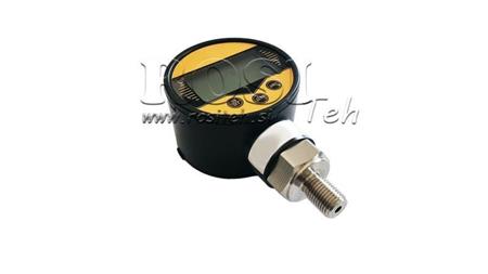 DIGITALE MANOMETER DN63 VERTICAAL 0 - 600 BAR - 1/4