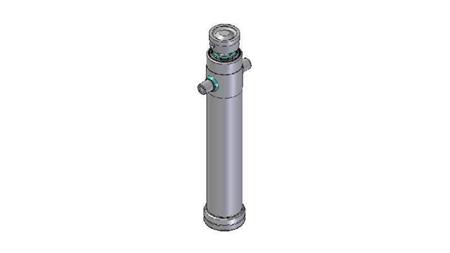 4028S -TELESCOPIC ZYLINDER STANDARD/KUGEL 2 STUFEN HUB 1195 DURCHMESSER 124
