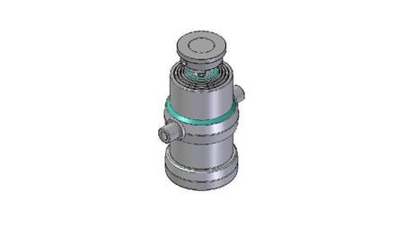 4081S - TELESCOPISCHE CYLINDER STANDAARD/BAL 4 FASES SLAAG 1190 DIAMETER 190
