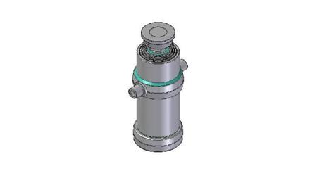 4082S - TELESCOPISCHE CYLINDER STANDAARD/BAL 4 FASES SLAAG 1470 DIAMETER 190