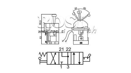 Schema_2 3 REISE PNEUMATISCHER JOYSTICK