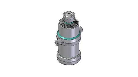 5006S - TELESCOPISCHE CYLINDER STANDAARD/BAL 5 FASES SLAAG 1500 DIAMETER 190