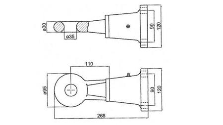 OTÁČIVÝ TAŽNÝ KLOBOUK fi35 6 TONY E3 V KRYTU 6000/1500KG