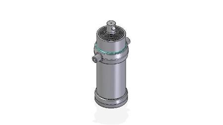 7055F - TELESCOPISCHE CYLINDER STANDAARD/GAT 7 FASES SLAG 3395 DIAMETER 215