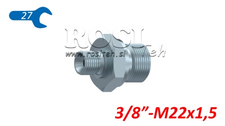 HYDRAULISCHE REDUCER BSP 3/8-M22X1,5