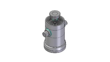 8033S -TELESCOPISCHE CYLINDER STANDAARD/BAL 8 FASES SLAAG 2540 DIAMETER 270