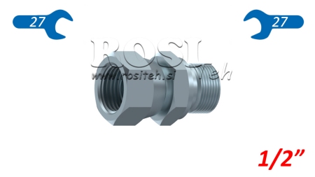 HYDRAULISCHE DUBBELE MOERSLEUTEL DRAAIMUTTER 1/2