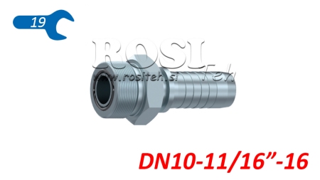 HYDRAULISCHE AANSLUITING AGORFS MAN DN10-11/16-16