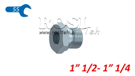 HYDRAULISCHE ADAPTER MAN-VROUW 1 1/2- 1 1/4