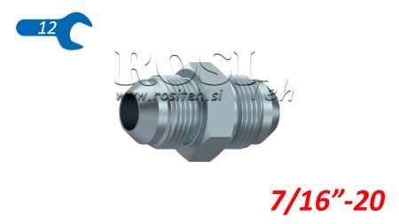 HYDRAULISCHE DUBBELE KLEP JIC74° 7/16”-20 7/16”-20