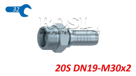 HYDRAULISCHE AANSLUITING CES 20 MET MANNELIJKE DN19-M30X2