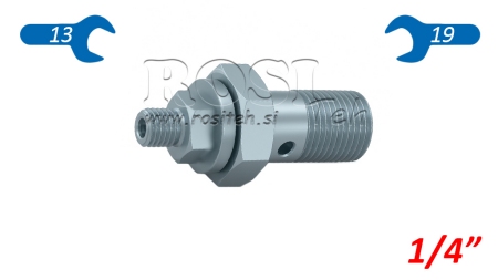 HYDRAULISCHE DEMPING HOLLE SCHROEF 1/4