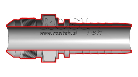 HYDRAULISCHE AANSLUITING AGJ JIC74° MANNELIJK DN16-1” 1/16-12