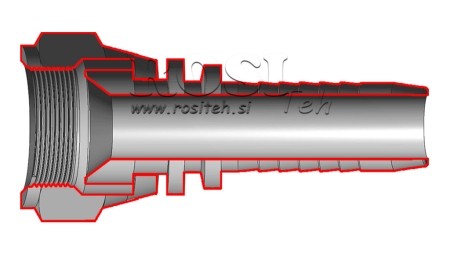 HYDRAULISCHE AANSLUITING DKJ JIC74° VROUWELIJK DN5-7/16-20