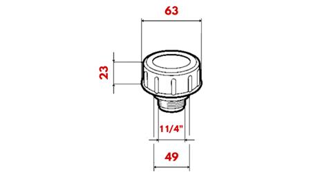 VULLENDE PLUG 1 1/4 MET VENTILATIE