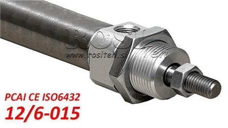 PNEUMATISCHE CYLINDER PCAI 12/6-015 CE ISO6432