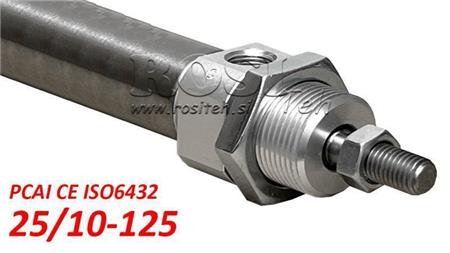 PNEUMATISCHE CYLINDER PCAI 25/10-125 CE ISO6432