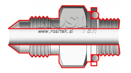 HYDRAULISCHE REDUCER 1 5/16 JIC74°-1 GAS